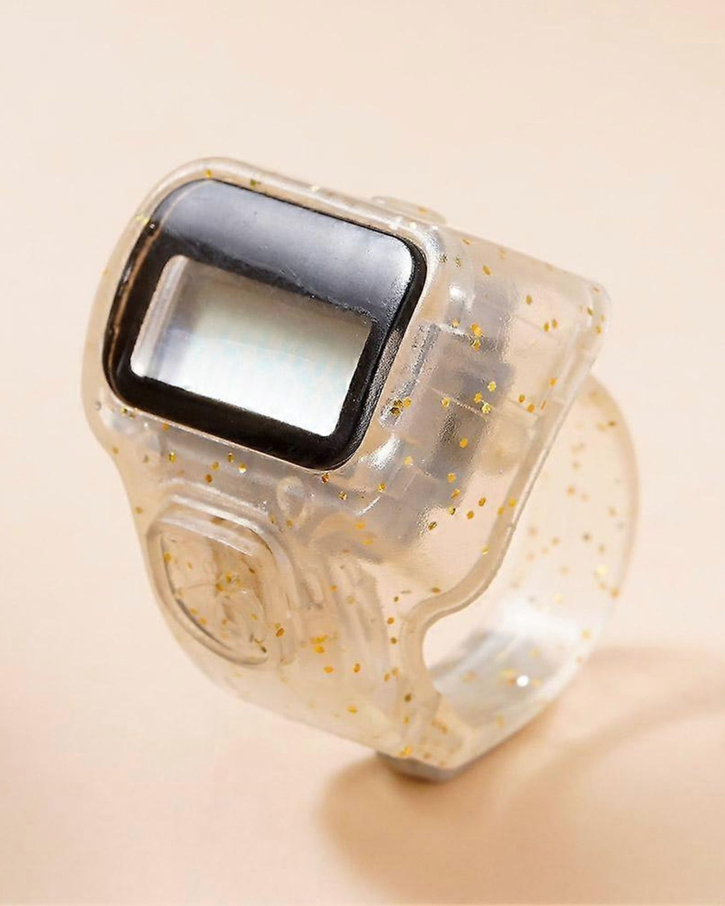 خاتم تسبيح شفاف مضيء