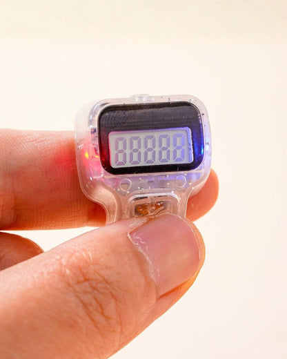 خاتم تسبيح شفاف مضيء