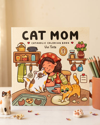 Cat Mom كتاب تلوين