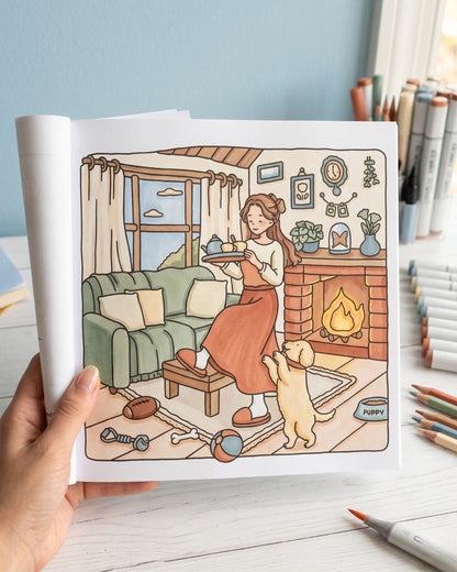 Cozy Home كتاب تلوين