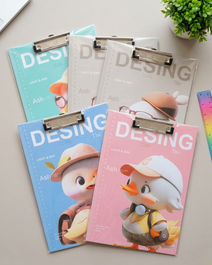 لوح كتابة Duck A4 بمسطرة جانبية – أزرق