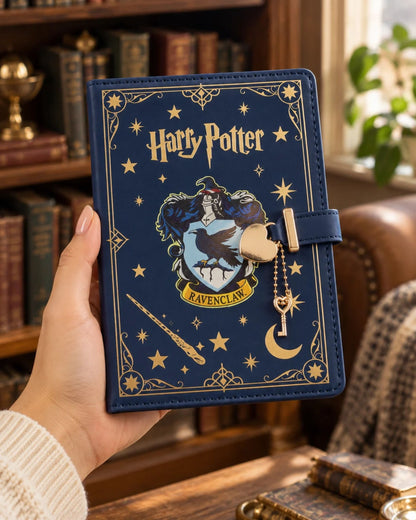 نوت بوك جلد Harry Potter بقفل قلب ومفتاح – كحلي