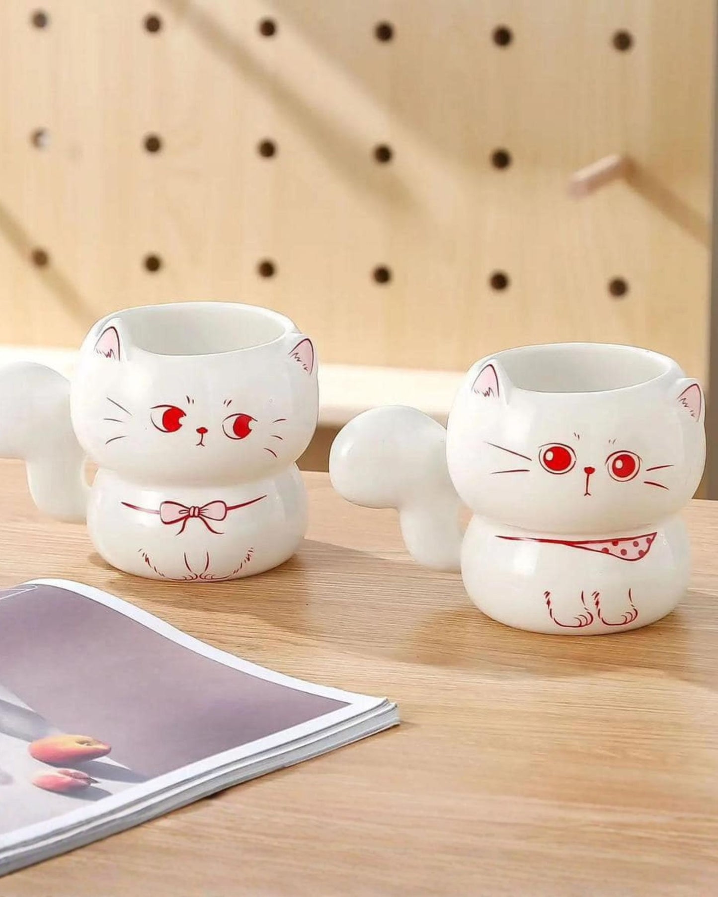 مج سيراميك شكل قطة