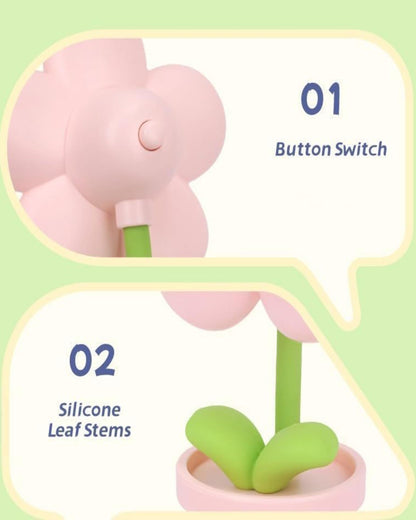 أباجورة ليد صغيرة شكل وردة