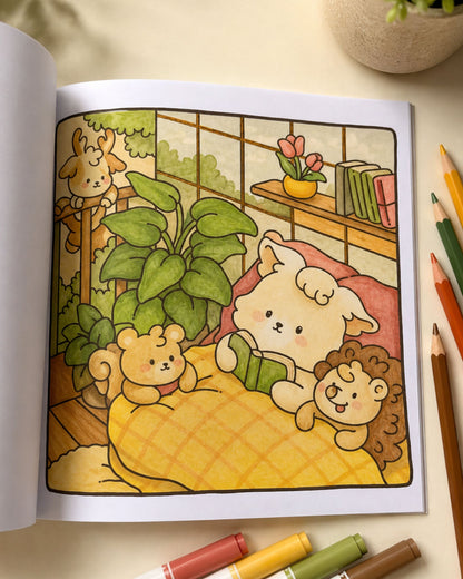 Comfy Buddies كتاب تلوين