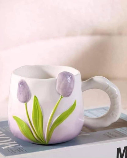 مج سيراميك زهرة التوليب