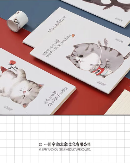 نوت بوك A5 مسطر - كوميكس قطط