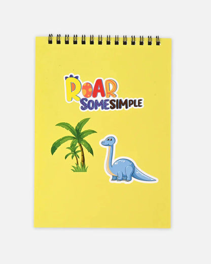 دفتر سكراتش سلك للرسم مع قلم خشبي