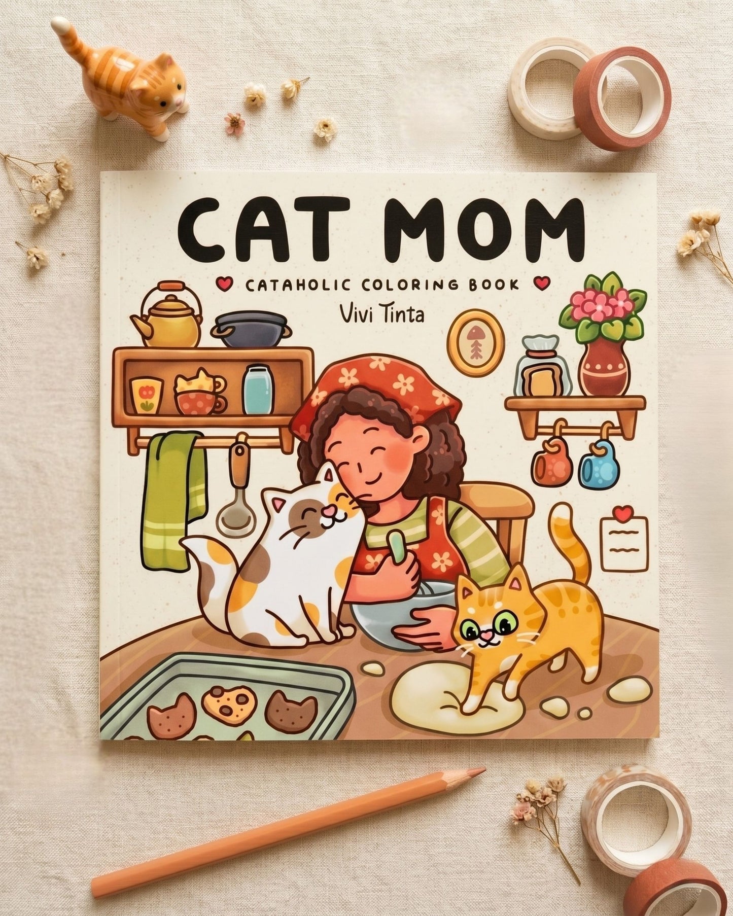Cat Mom كتاب تلوين