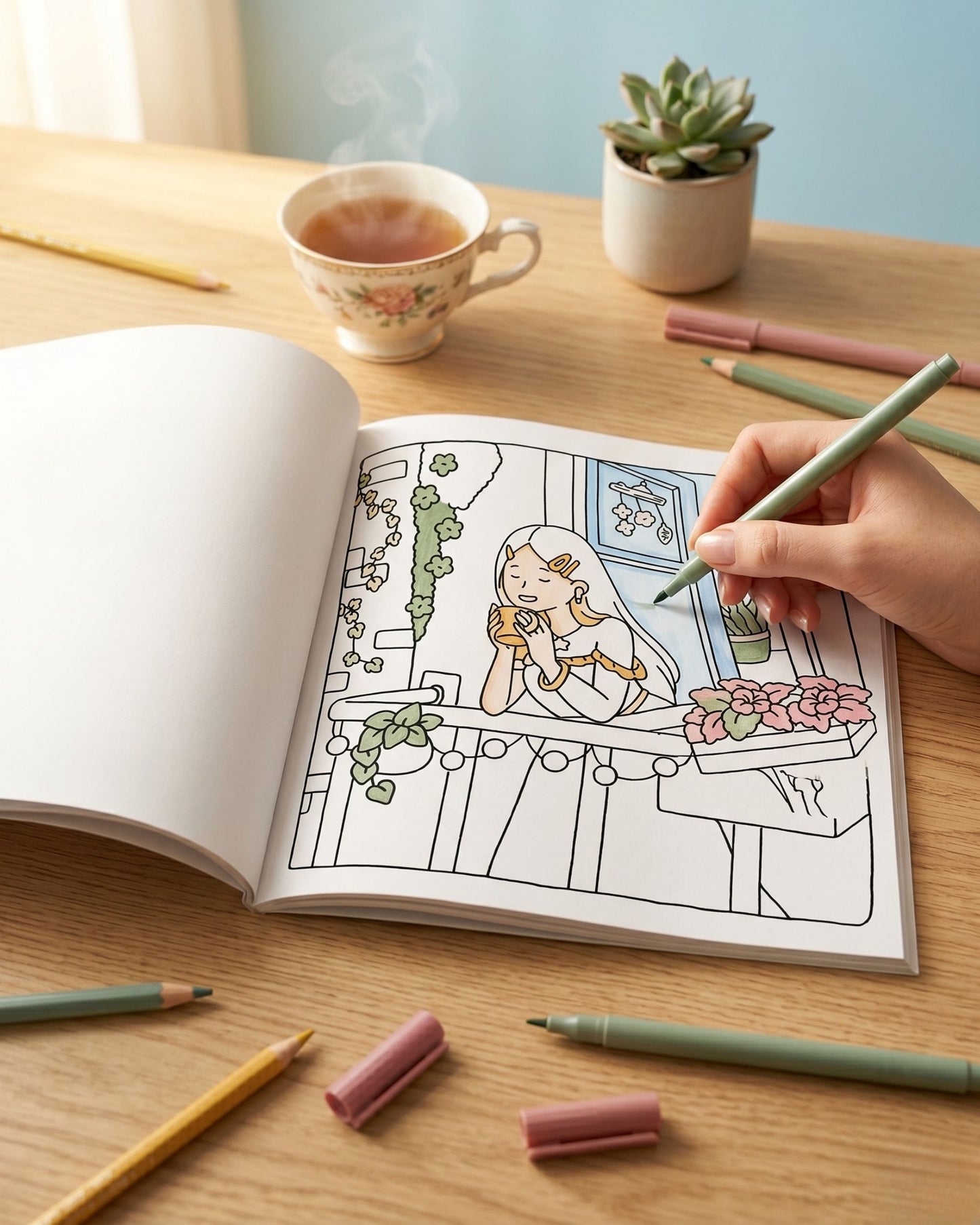 Cozy Home كتاب تلوين