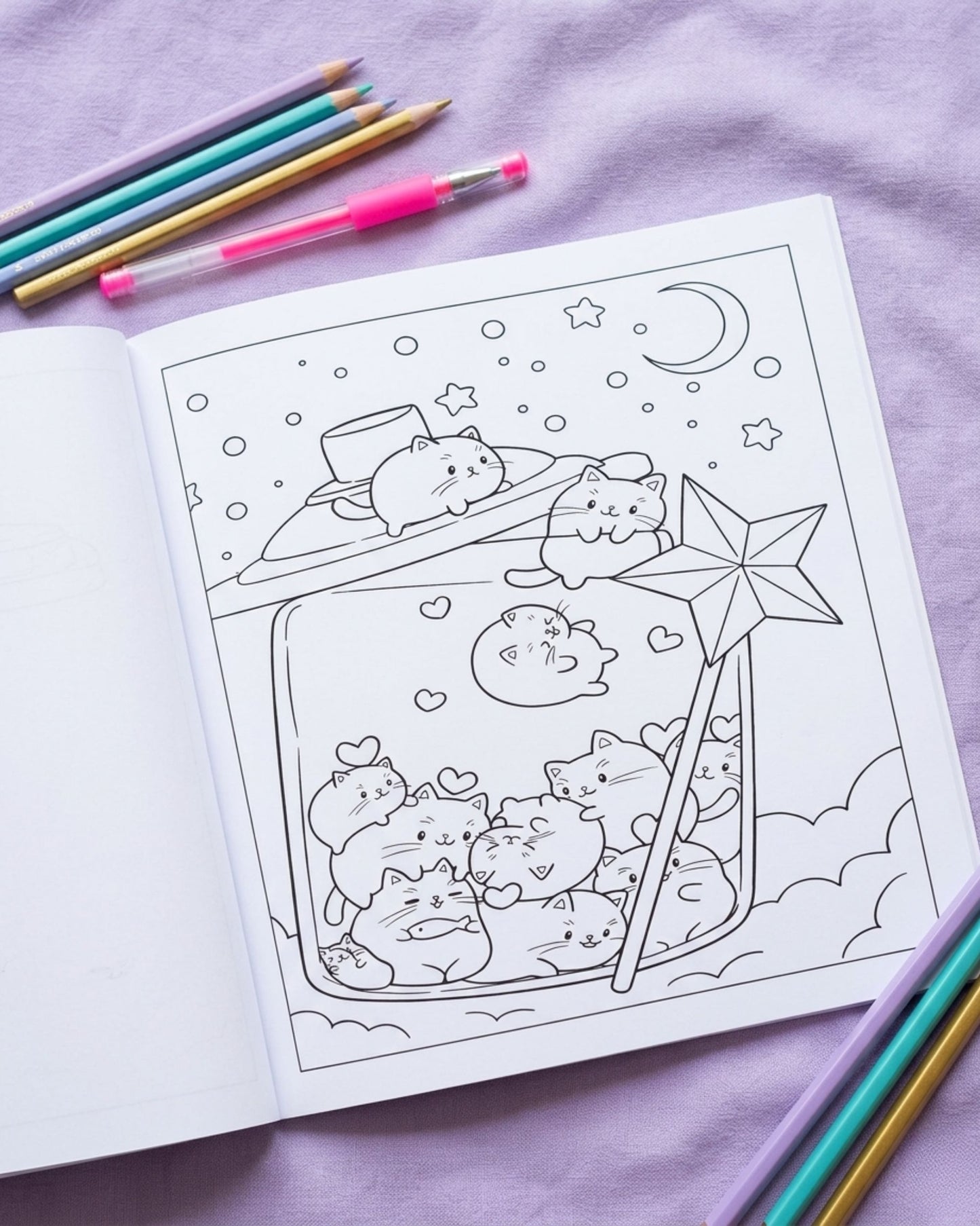 Tiny Cats كتاب تلوين