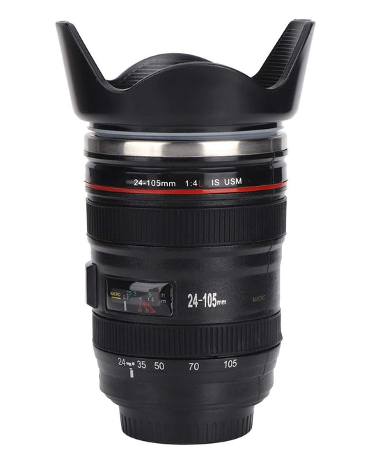 مج حراري شكل عدسة كاميرا