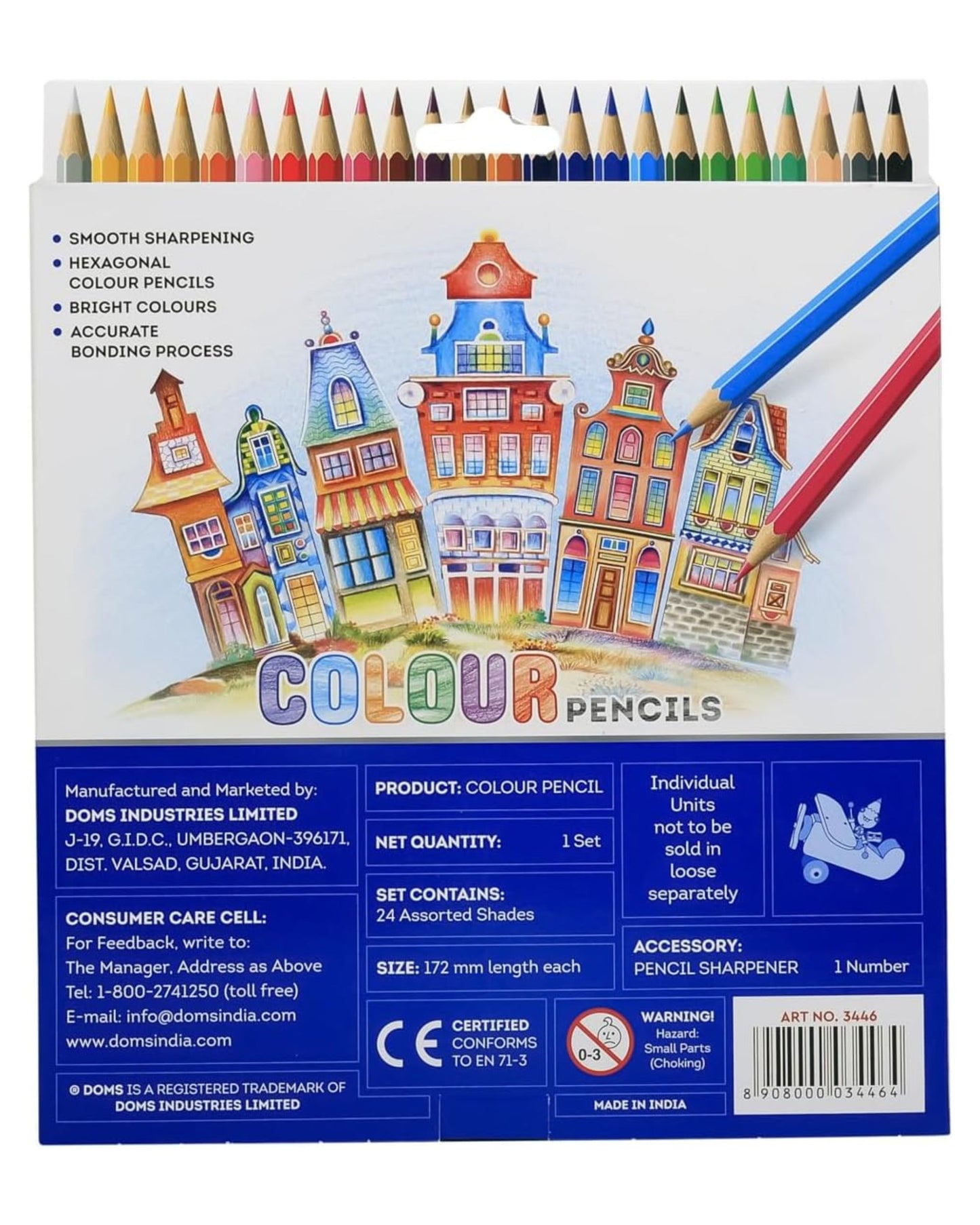 علبة ألوان خشب 24 لون DOMS