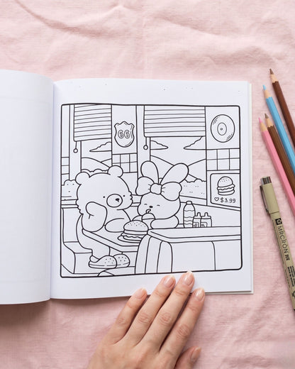Cozy Friends كتاب تلوين