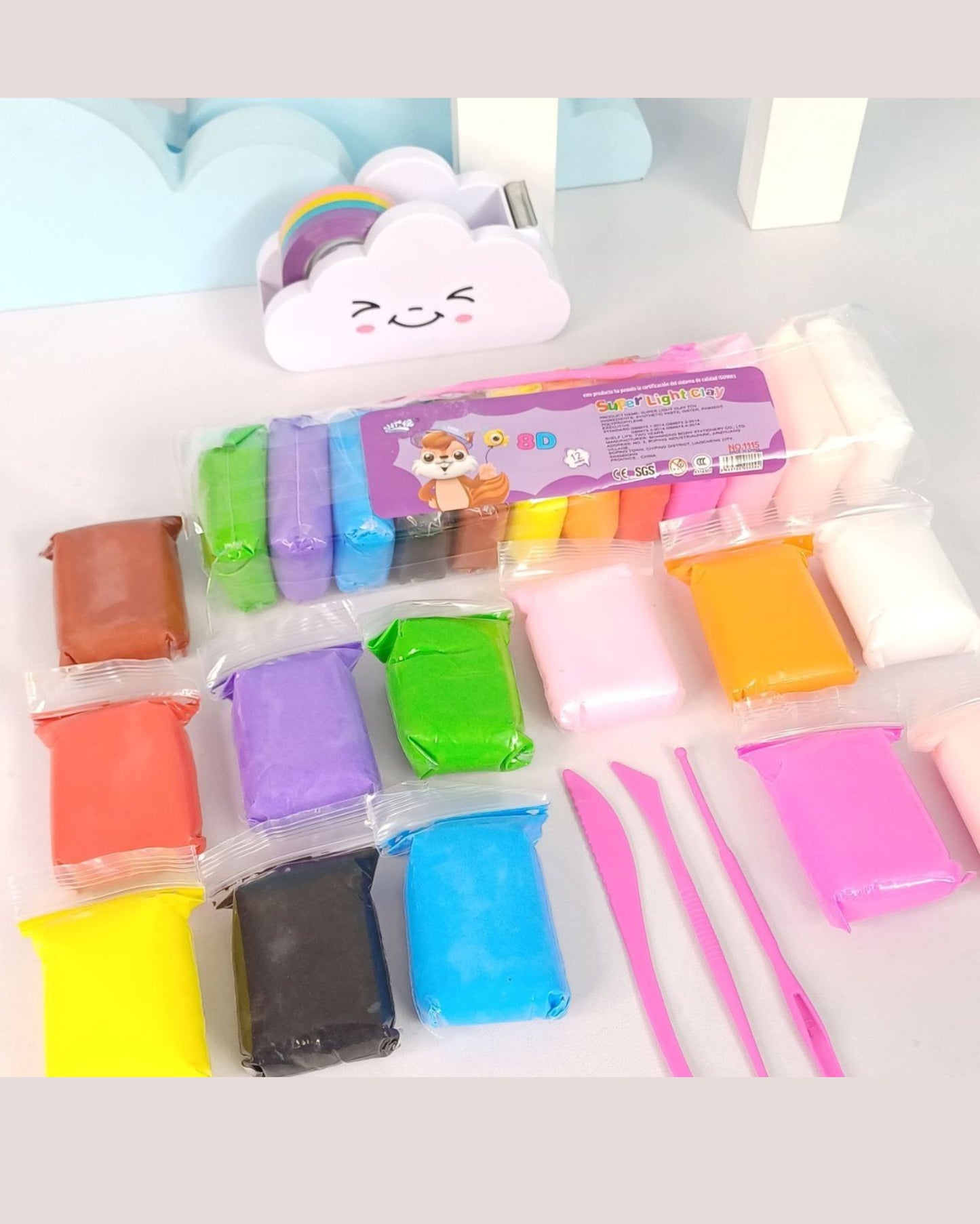 صلصال فوم 12 لون