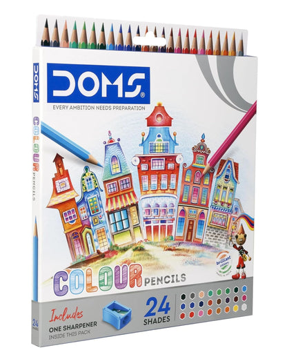 علبة ألوان خشب 24 لون DOMS