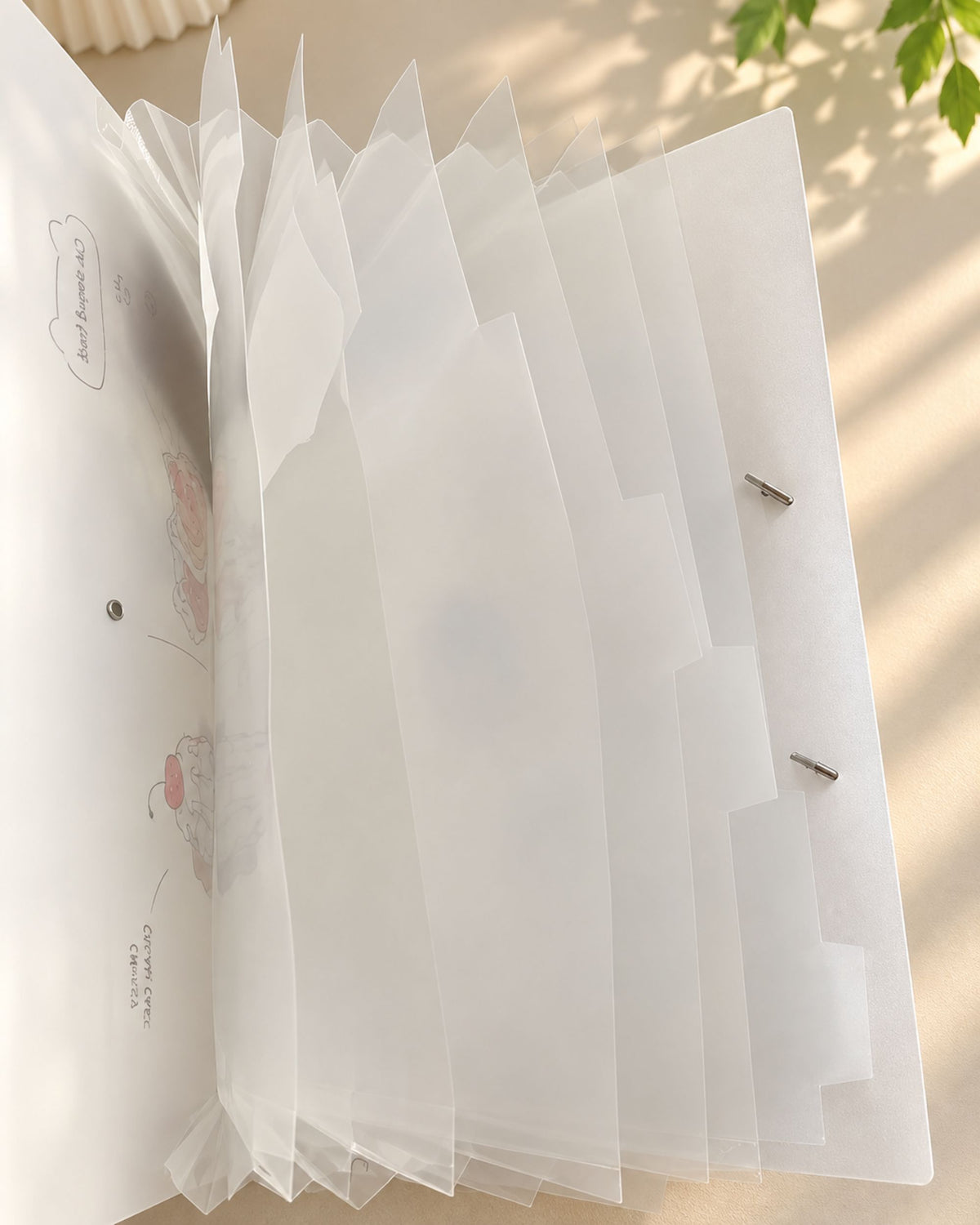 شنطة أوراق Gourmet Notes بأستك – 6 جيوب