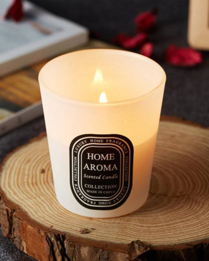 شمعة عطرية - كوب زجاجي ألوان