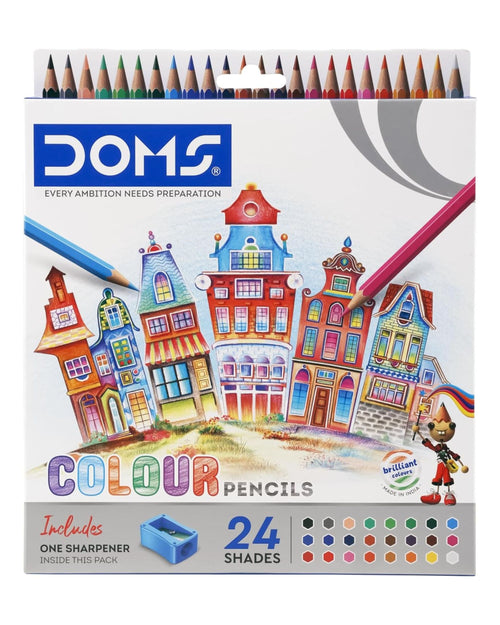 علبة ألوان خشب 24 لون DOMS