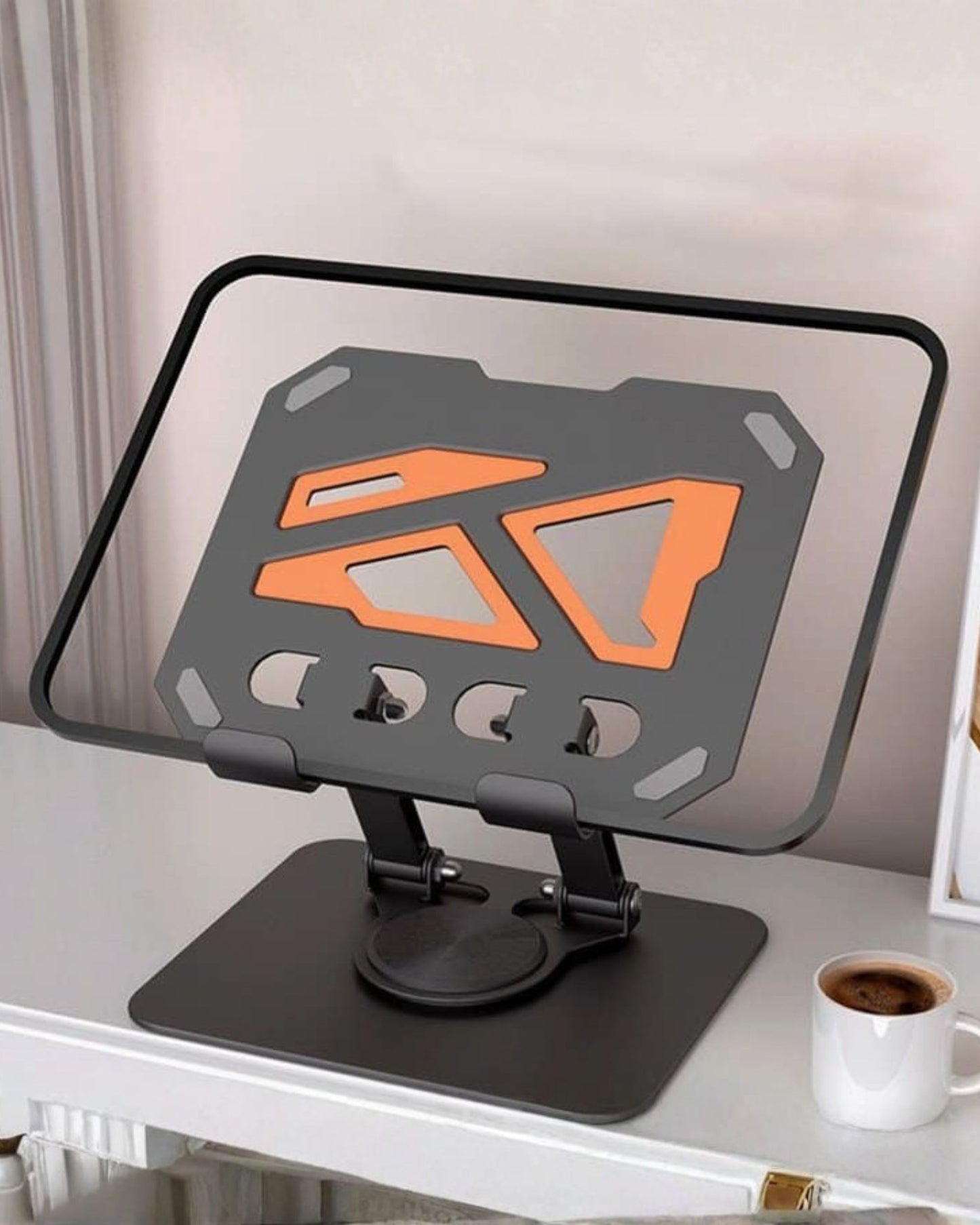 ستاند تابلت للمكتب معدني - دوران 360 درجة