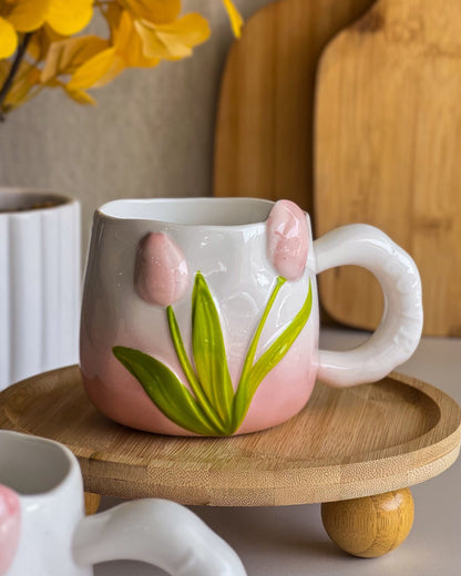 مج سيراميك زهرة التوليب