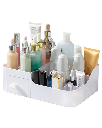منظم أدوات مع درج - أبيض