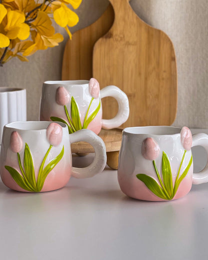 مج سيراميك زهرة التوليب