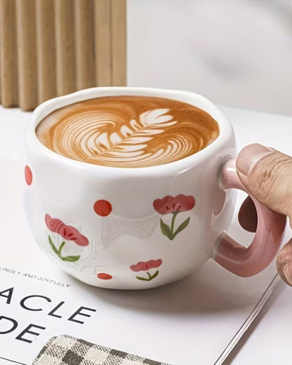 مج سيراميك زهور