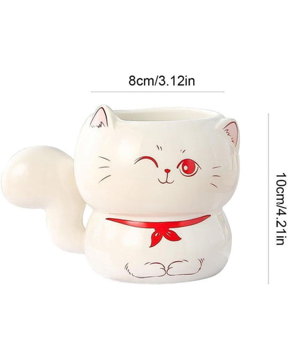 مج سيراميك شكل قطة