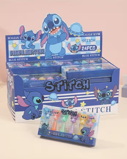 طقم أقلام هايلايتر 6 ألوان - ستيتش