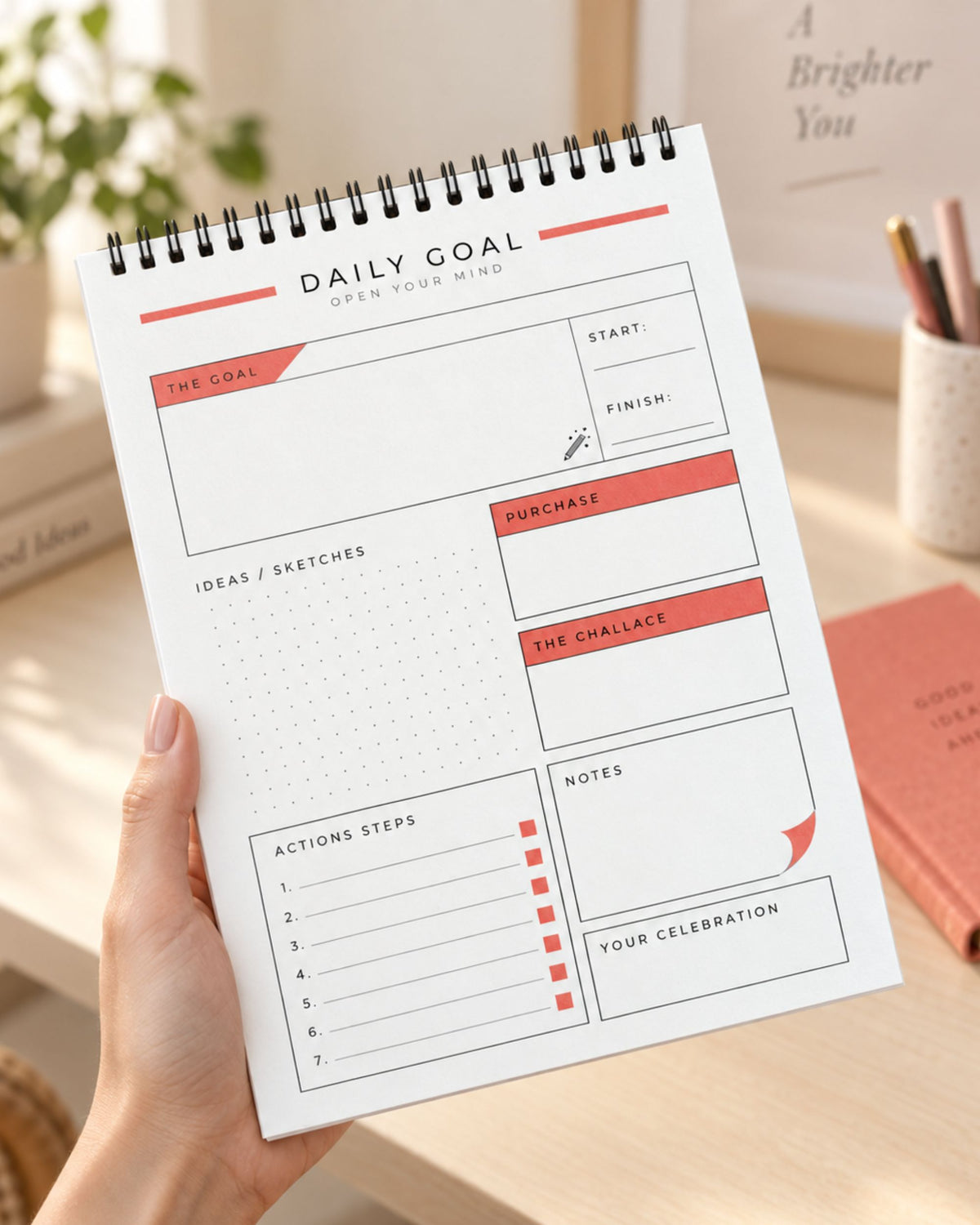 بلانر يومي سلك Daily Goal – 50 ورقة