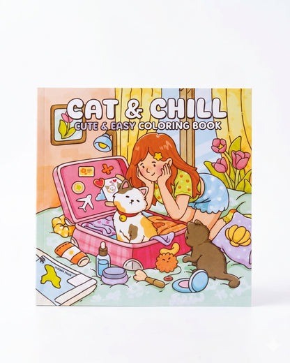 كتاب تلوين Cat & Chill