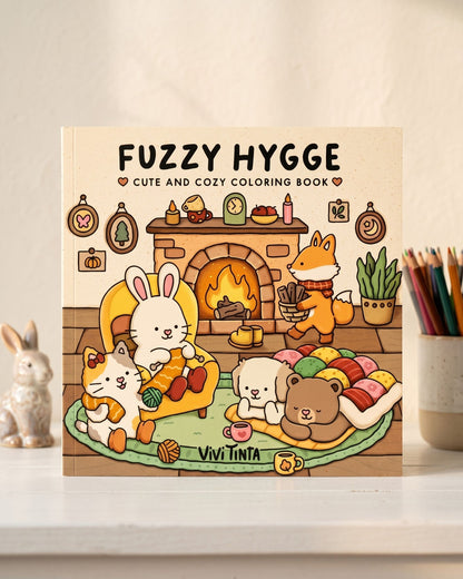 كتاب تلوين Fuzzy Hygge