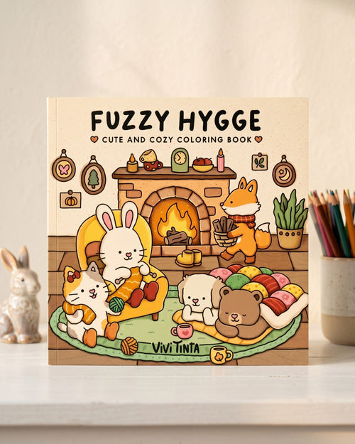 كتاب تلوين Fuzzy Hygge