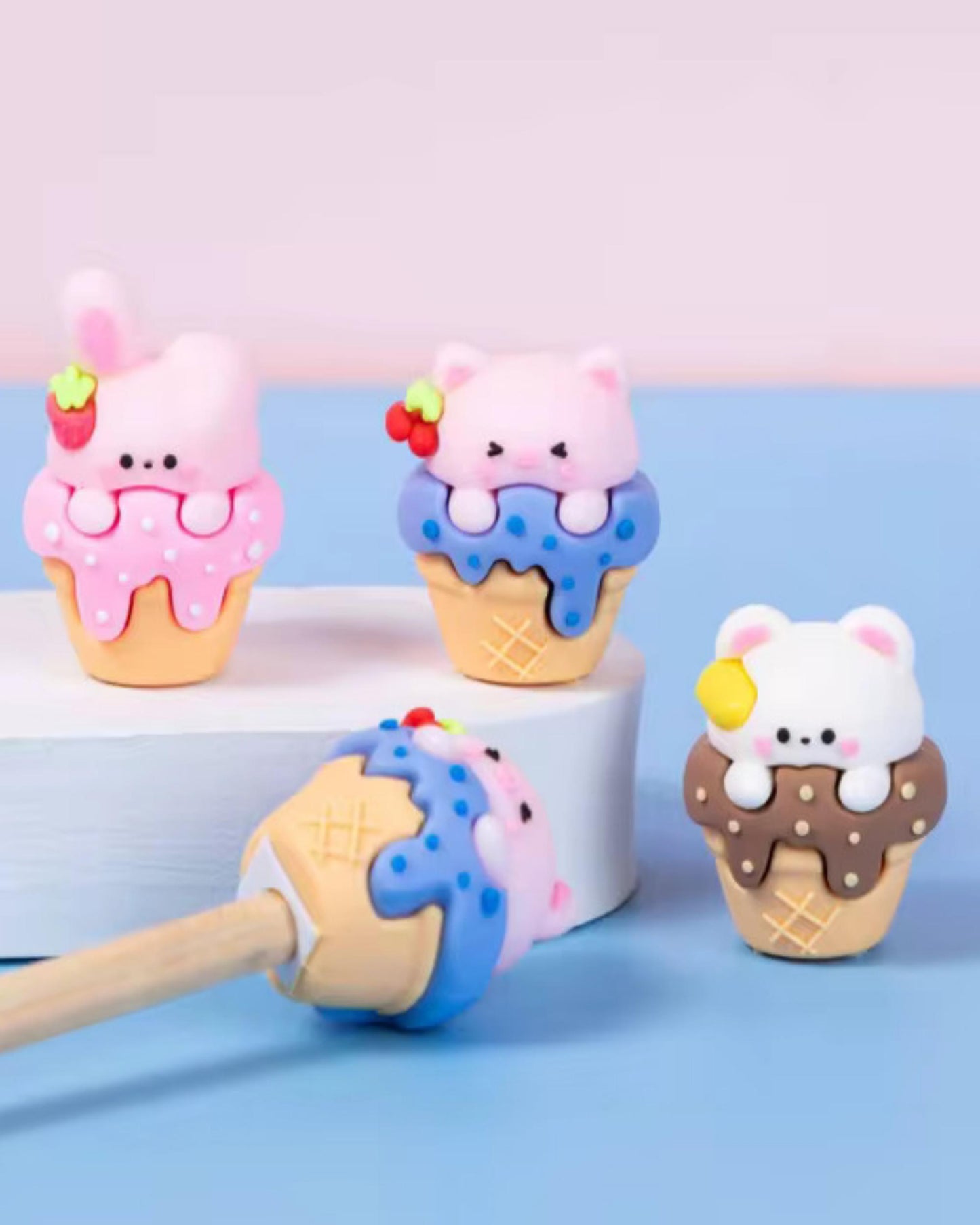 براية ثلاثية الأبعاد - أشكال آيس كريم