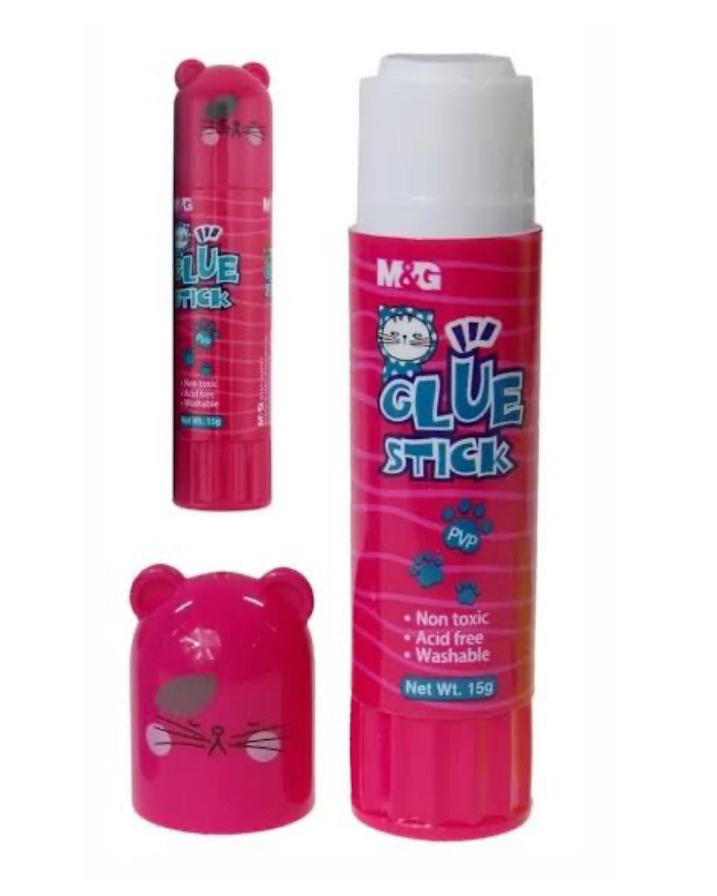 ستيك صمغ سو ماني كاتس M&G - أحمر