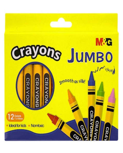 ألوان شمع جامبو 12 لون M&G