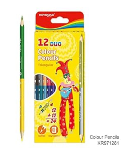 ألوان خشب كى رود - 2 سن 12 قلم  (24 لون)