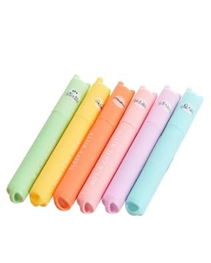 طقم هايلايتر ميني باستيل 6 ألوان M&G