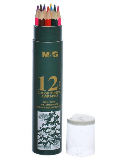 علبة ألوان خشب 12 لون M&G