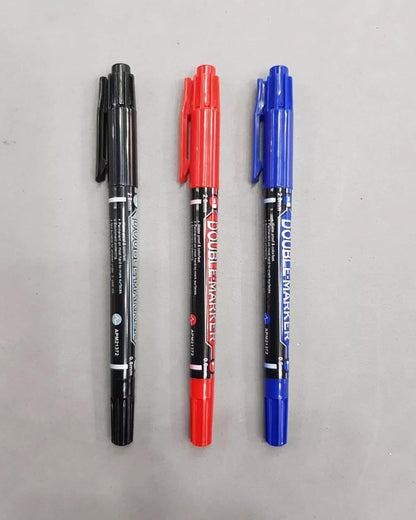 قلم ماركر مزدوج M&G - أحمر