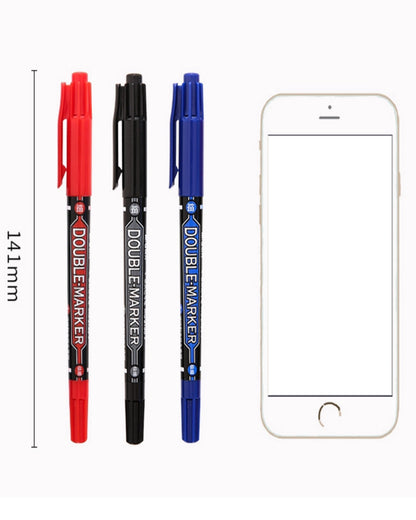 قلم ماركر مزدوج M&G - أزرق