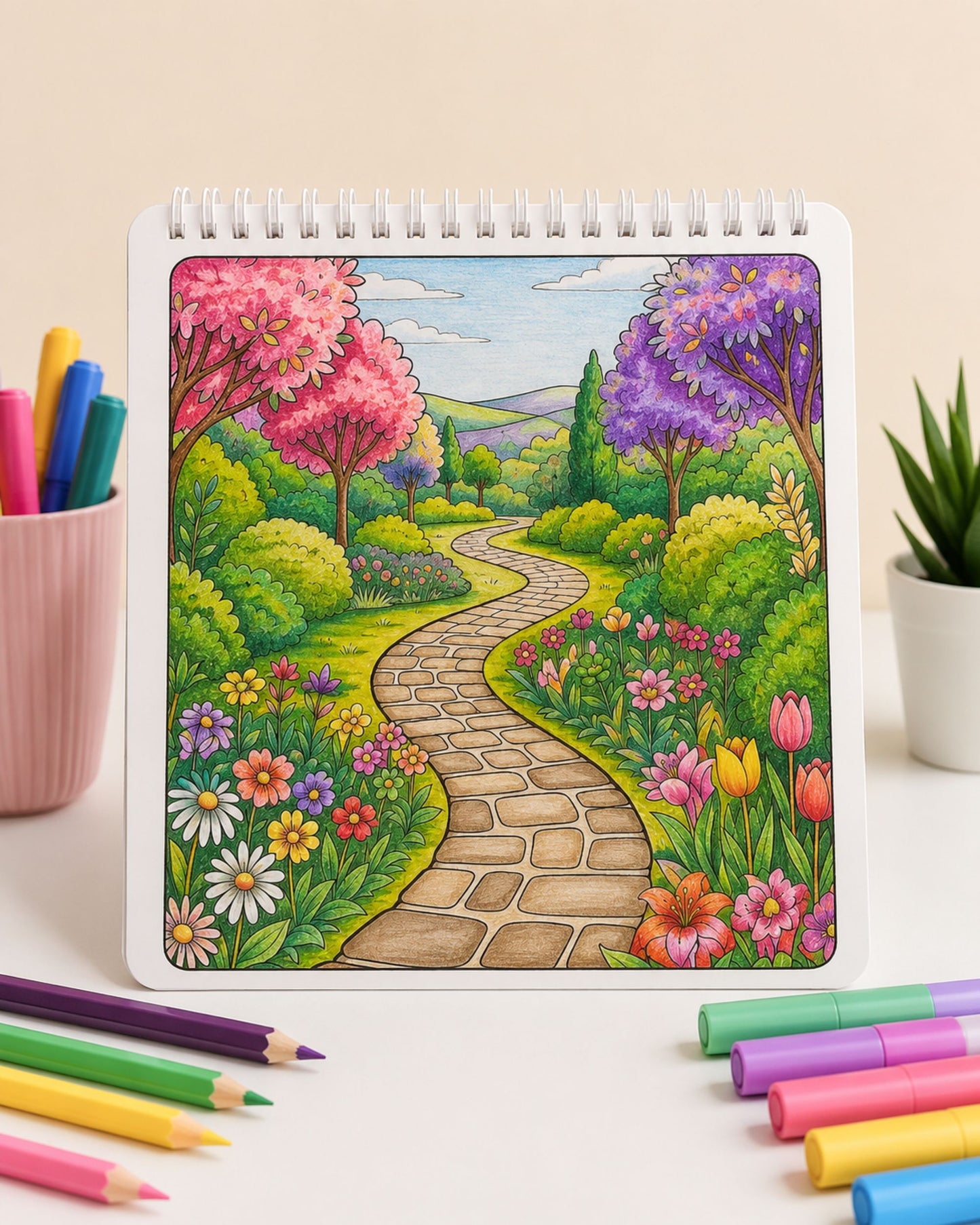 كتاب تلوين Landscape