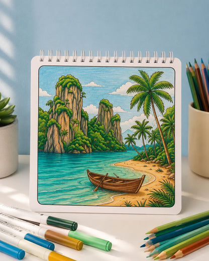 كتاب تلوين Landscape