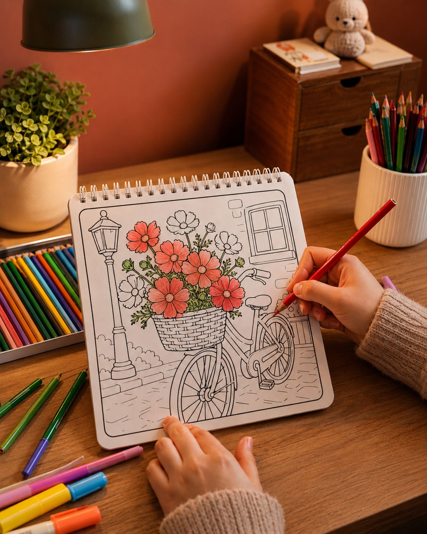 كتاب تلوين Roses & Flowers