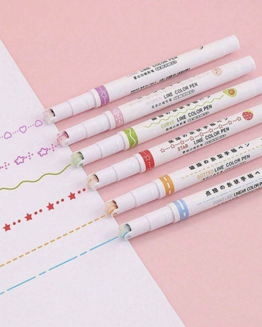 طقم أقلام تزيين (6 قطع)