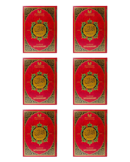 باكيدج مصحف القرآن تدبر وعمل (6 مصاحف) - الحجم الوسط