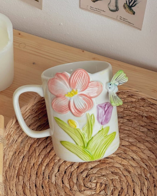 مج سيراميك زهرة الربيع