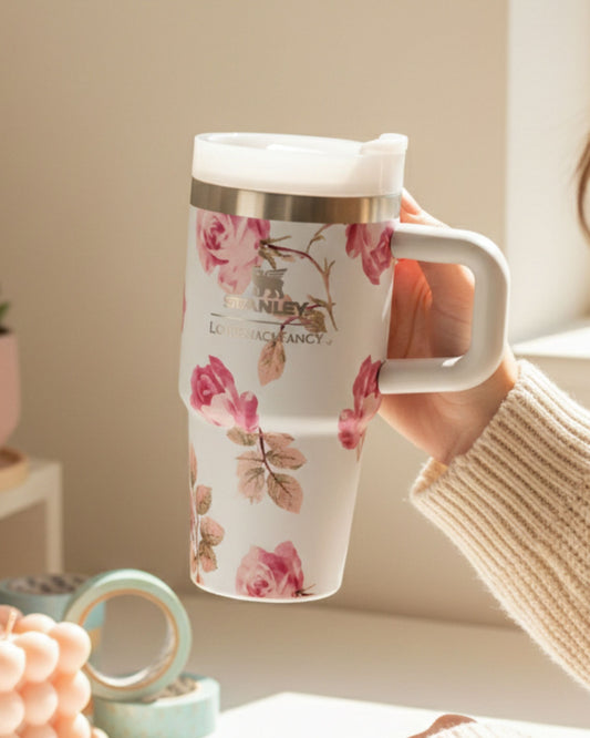 مج حراري ستانلي - فلوري أبيض