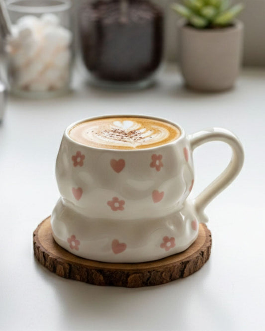 مج سيراميك ورد بينك